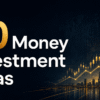 increasing graph of money with investment ideas
