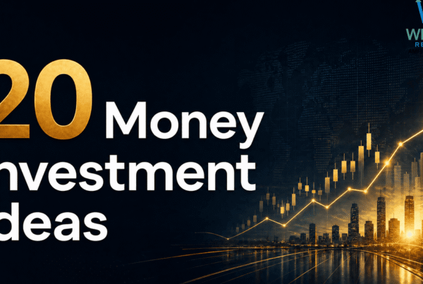 increasing graph of money with investment ideas