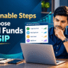 an investor is choosing mutual funds for SIP on PC