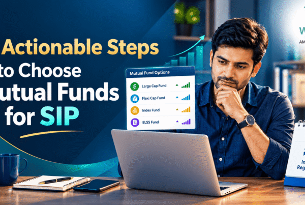 an investor is choosing mutual funds for SIP on PC