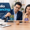 Investor and his wife understanding how portfolio rebalancing work