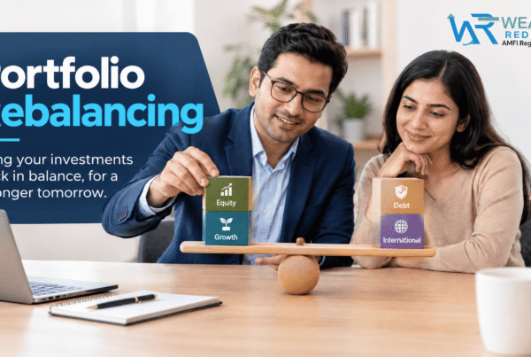 Investor and his wife understanding how portfolio rebalancing work